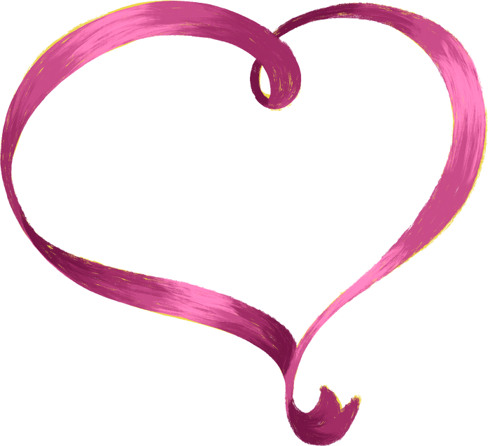 Egyptian Cinema Heart-shaped Ribbon Border